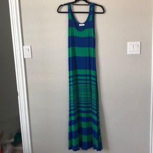 Calvin Klein striped maxi dress
